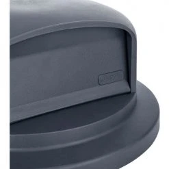 Global Industrial™ Plastic Trash Can Dome Lid - 44 Gallon Gray -Cheap Trash & Recycling Store 641434GY 02