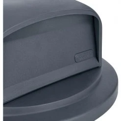 Global Industrial™ Plastic Trash Can Dome Lid - 55 Gallon Gray -Cheap Trash & Recycling Store 641435GY 02