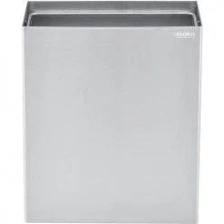 Global Industrial™ Stainless Steel Wall Mount Trash Can, 6-2/5 Gallon -Cheap Trash & Recycling Store 641437SS 02