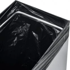 Global Industrial™ Stainless Steel Wall Mount Trash Can, 6-2/5 Gallon -Cheap Trash & Recycling Store 641437SS 05