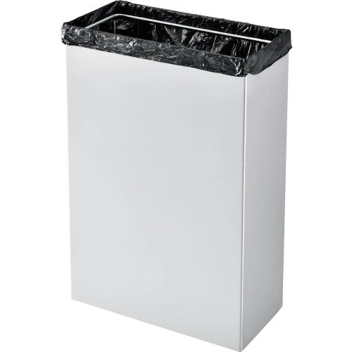 Global Industrial Stainless Steel Wall Mount Trash Can, 11 Gallon 2 Global Industrial Stainless Steel Wall Mount Trash Can, 11 Gallon - Image 2