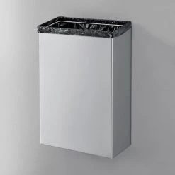 Global Industrial Stainless Steel Wall Mount Trash Can, 11 Gallon 20 Global Industrial Stainless Steel Wall Mount Trash Can, 11 Gallon -Cheap Trash & Recycling Store 641438SS 04