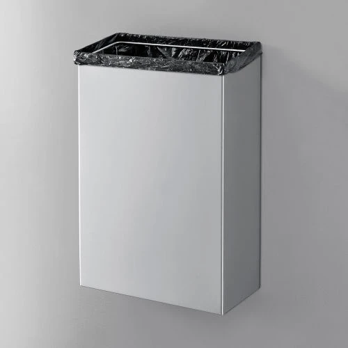 Global Industrial Stainless Steel Wall Mount Trash Can, 11 Gallon 5 Global Industrial Stainless Steel Wall Mount Trash Can, 11 Gallon - Image 5