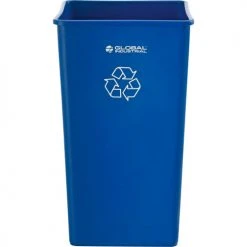 Global Industrial Square Recycling Trash Can, 55 Gallon, Blue 11 Global Industrial Square Recycling Trash Can, 55 Gallon, Blue -Cheap Trash & Recycling Store 641440RBL 02