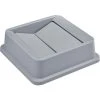 Global Industrial™ Square Plastic Trash Container Swing Lid - 35 & 55 Gallon Gray