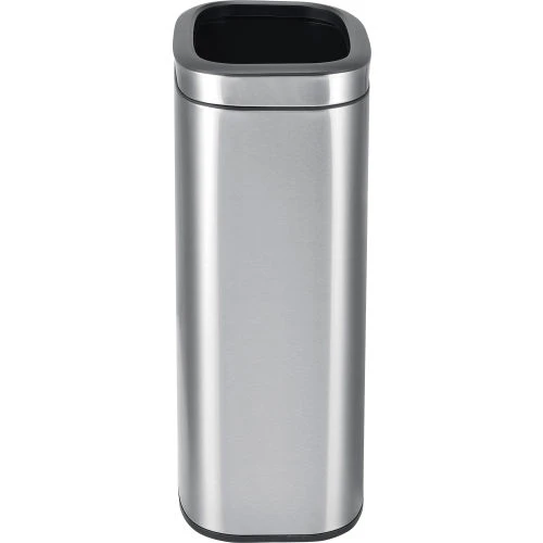 Global Industrial Stainless Steel Slim Open Top Trash Can, 12 Gallon 3 Global Industrial Stainless Steel Slim Open Top Trash Can, 12 Gallon - Image 3