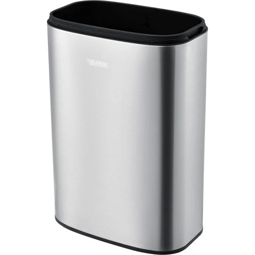 Global Industrial Stainless Steel Slim Open Top Trash Can, 12 Gallon 6 Global Industrial Stainless Steel Slim Open Top Trash Can, 12 Gallon - Image 6