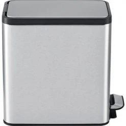Global Industrial™ Stainless Steel Slim Step Trash Can - 2 Gallon -Cheap Trash & Recycling Store 641444SS 04