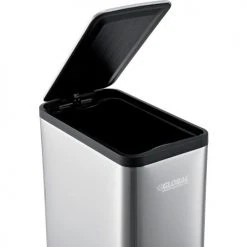 Global Industrial™ Stainless Steel Slim Step Trash Can - 2 Gallon -Cheap Trash & Recycling Store 641444SS 05