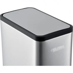 Global Industrial™ Stainless Steel Slim Step Trash Can - 2 Gallon -Cheap Trash & Recycling Store 641444SS 06