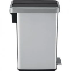 Global Industrial™ Stainless Steel Slim Butterfly Step Trash Can - 12 Gallon -Cheap Trash & Recycling Store 641445SS 04
