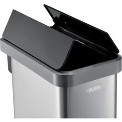 Global Industrial™ Stainless Steel Slim Butterfly Step Trash Can - 12 Gallon -Cheap Trash & Recycling Store 641445SS 05