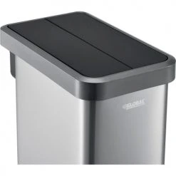 Global Industrial™ Stainless Steel Slim Butterfly Step Trash Can - 12 Gallon -Cheap Trash & Recycling Store 641445SS 06