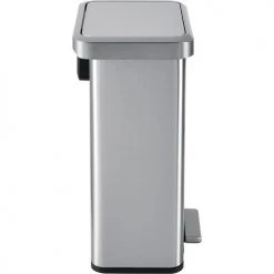 Global Industrial™ Stainless Steel Rectangular Step Trash Can - 12 Gallon -Cheap Trash & Recycling Store 641446SS 04