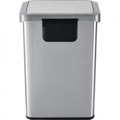 Global Industrial™ Stainless Steel Rectangular Step Trash Can - 12 Gallon -Cheap Trash & Recycling Store 641446SS 09