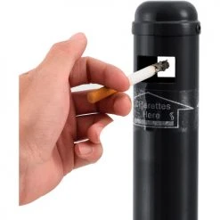 Global Industrial™ Steel Outdoor Ashtray, 4-1/2 Gallon, Black -Cheap Trash & Recycling Store 641447BK 04