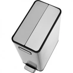 Global Industrial Rectangular Step On Trash Can, 12 Gallon, Brushed Stainless Steel 13 Global Industrial Rectangular Step On Trash Can, 12 Gallon, Brushed Stainless Steel -Cheap Trash & Recycling Store 641593SS 03