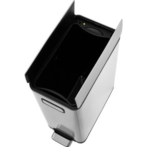 Global Industrial Rectangular Step On Trash Can, 12 Gallon, Brushed Stainless Steel 5 Global Industrial Rectangular Step On Trash Can, 12 Gallon, Brushed Stainless Steel - Image 5