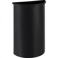 Global Industrial™ Half Round Side Open Trash Can, 9 Gallon, Matte Stainless Steel -Cheap Trash & Recycling Store 641594SS 04