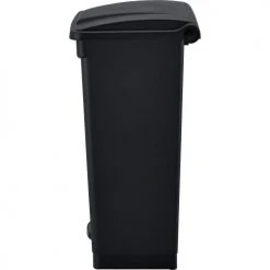 Global Industrial™ Plastic Rectangular Step On Trash Can, 23 Gallon, Black -Cheap Trash & Recycling Store 641599BK 03