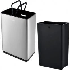 Global Industrial Rectangular Motion Sensor Trash Can, 21 Gallon, Brushed Stainless Steel 18 Global Industrial Rectangular Motion Sensor Trash Can, 21 Gallon, Brushed Stainless Steel -Cheap Trash & Recycling Store 641600SS 04