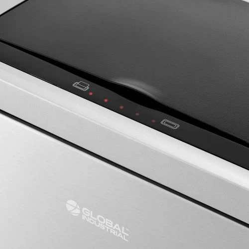 Global Industrial Rectangular Motion Sensor Trash Can, 21 Gallon, Brushed Stainless Steel 7 Global Industrial Rectangular Motion Sensor Trash Can, 21 Gallon, Brushed Stainless Steel - Image 7