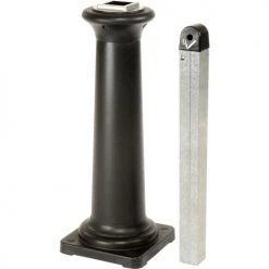Rubbermaid Groundskeeper Tuscan Smokers Receptacle Black -Cheap Trash & Recycling Store 652496BK 03