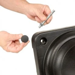 Rubbermaid Groundskeeper Tuscan Smokers Receptacle Black -Cheap Trash & Recycling Store 652496BK 07