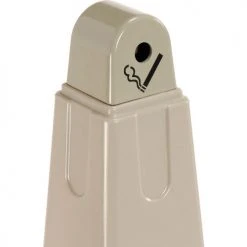 Rubbermaid Groundskeeper Smokers Receptacle Beige -Cheap Trash & Recycling Store 652497BG 02