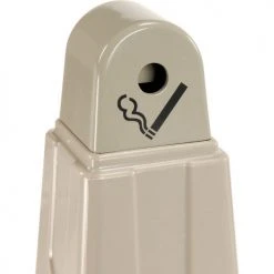 Rubbermaid Groundskeeper Smokers Receptacle Beige -Cheap Trash & Recycling Store 652497BG 07