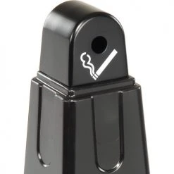Rubbermaid Groundskeeper Smokers Receptacle Black 14 Rubbermaid Groundskeeper Smokers Receptacle Black -Cheap Trash & Recycling Store 652497BK 02