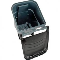 65 Gallon Rubbermaid Large Mobile Waste Receptacle - Gray With Lid -Cheap Trash & Recycling Store 705576GY 02