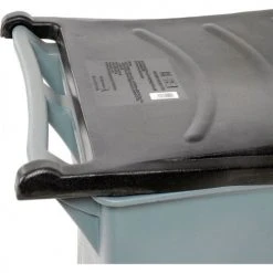 95 Gallon Rubbermaid Large Mobile Waste Receptacle - Gray With Lid -Cheap Trash & Recycling Store 705577GY 07