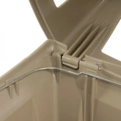 Rubbermaid® Plastic Square 4 Openings Trash Can, 45 Gallon, Beige 24 Rubbermaid® Plastic Square 4 Openings Trash Can, 45 Gallon, Beige -Cheap Trash & Recycling Store 705579BG 04