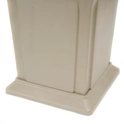 Rubbermaid® Plastic Square 4 Openings Trash Can, 45 Gallon, Beige 28 Rubbermaid® Plastic Square 4 Openings Trash Can, 45 Gallon, Beige -Cheap Trash & Recycling Store 705579BG 08