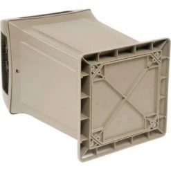 Rubbermaid® Plastic Square 4 Openings Trash Can, 45 Gallon, Beige 33 Rubbermaid® Plastic Square 4 Openings Trash Can, 45 Gallon, Beige -Cheap Trash & Recycling Store 705579BG 13