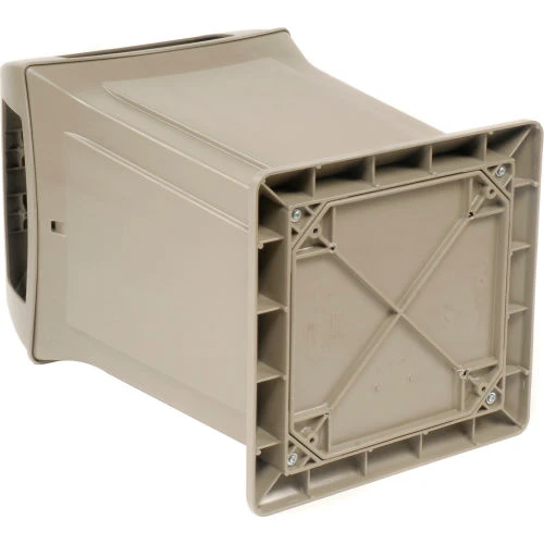 Rubbermaid® Plastic Square 4 Openings Trash Can, 45 Gallon, Beige 14 Rubbermaid® Plastic Square 4 Openings Trash Can, 45 Gallon, Beige - Image 14