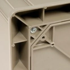 Rubbermaid® Plastic Square 4 Openings Trash Can, 45 Gallon, Beige 34 Rubbermaid® Plastic Square 4 Openings Trash Can, 45 Gallon, Beige -Cheap Trash & Recycling Store 705579BG 14