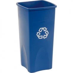 Rubbermaid® Recycling Can, 23 Gallon, Blue