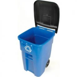 Rubbermaid® Brute Recycling Can w/Lid, 50 Gallon, Blue -Cheap Trash & Recycling Store 705622 04