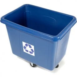 Rubbermaid® Mobile Recycling Container Cube Truck, 119 Gallon, Blue -Cheap Trash & Recycling Store 705624 03