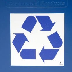 Rubbermaid® Mobile Recycling Container Cube Truck, 119 Gallon, Blue -Cheap Trash & Recycling Store 705624 04