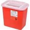 Oakridge Products 2 Gallon Sharps Container w/ Slide Lid, Red
