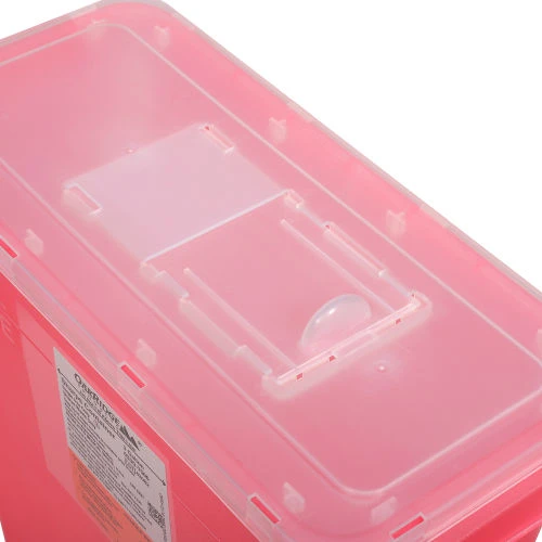 Oakridge Products 3 Gallon Sharps Container w/ Slide Lid, Red 3 Oakridge Products 3 Gallon Sharps Container w/ Slide Lid, Red - Image 3