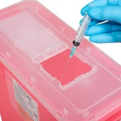 Oakridge Products 3 Gallon Sharps Container w/ Slide Lid, Red 13 Oakridge Products 3 Gallon Sharps Container w/ Slide Lid, Red -Cheap Trash & Recycling Store 732126 03