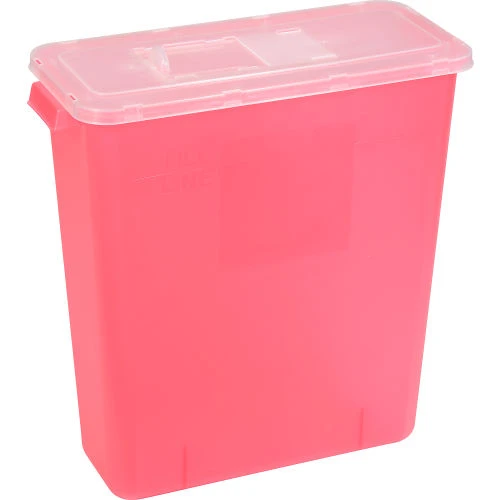 Oakridge Products 3 Gallon Sharps Container w/ Slide Lid, Red 7 Oakridge Products 3 Gallon Sharps Container w/ Slide Lid, Red - Image 7
