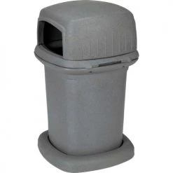 Toter® Plastic Square Heavy Duty Trash Can, 45 Gallon, Graystone -Cheap Trash & Recycling Store 840GK 55710 04