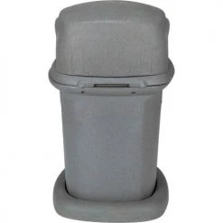 Toter® Plastic Square Heavy Duty Trash Can, 45 Gallon, Graystone -Cheap Trash & Recycling Store 840GK 55710 05