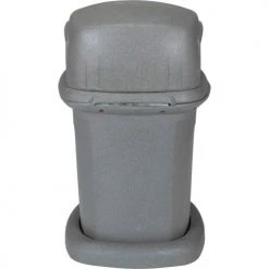 Toter® Plastic Square Heavy Duty Trash Can, 45 Gallon, Graystone -Cheap Trash & Recycling Store 840GK 55710 06