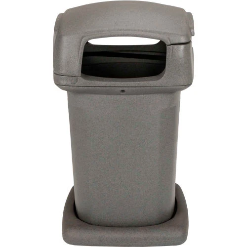Toter® Plastic Square Trash Can Manual or Automated Collection, 60 Gallon, Graystone 4 Toter® Plastic Square Trash Can Manual or Automated Collection, 60 Gallon, Graystone - Image 4